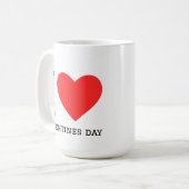 Ik hou van valentijnsdag koffiemok (Voorkant links)