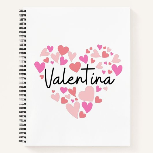 Ik hou van Valentina Notitieboek (Voorkant)