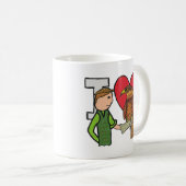 Ik hou van valkerij koffiemok (Voorkant rechts)