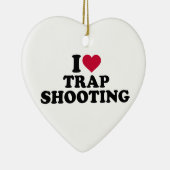 Ik hou van vallen schieten keramisch ornament (Rechts)