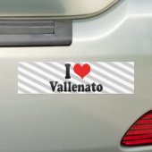 Ik hou van Vallenato Bumpersticker (Op auto)