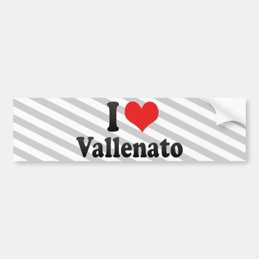 Ik hou van Vallenato Bumpersticker (Voorkant)