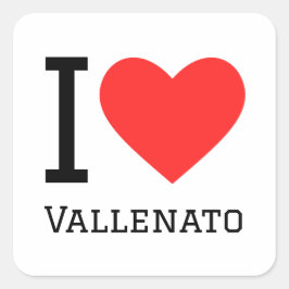 Ik hou van vallenato vierkante sticker