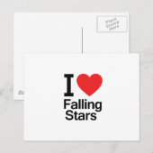 Ik hou van vallende sterren briefkaart (Voorkant / Achterkant)