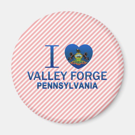 Ik hou van Valley Forge, PA Magneet (Voorkant)