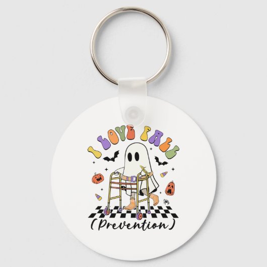 Ik hou van valpreventie Thanksgiving Fysiotherapie Sleutelhanger (Voorkant)