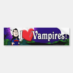 Ik hou van Vampiers Bumpersticker