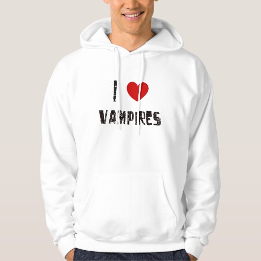Ik hou van vampiers hoodie (Voorkant)