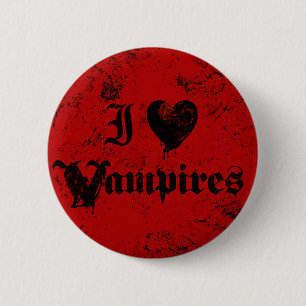 Ik hou van Vampiers Ronde Button 5,7 Cm