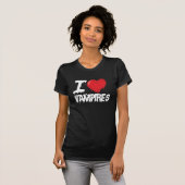 Ik hou van vampiers t-shirt (Voorkant volledig)