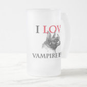 Ik hou van Vampire Bats Matglas Bierpul (Voorkant rechts)