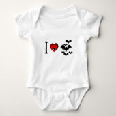 Ik hou van Vampire Bats Romper (Voorkant)