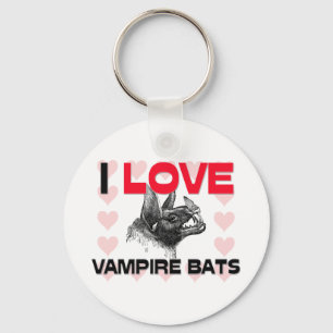 Ik hou van Vampire Bats Sleutelhanger