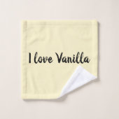 Ik hou van vanille chocolade aardbei ijs bad handdoek (Wasdoekje)