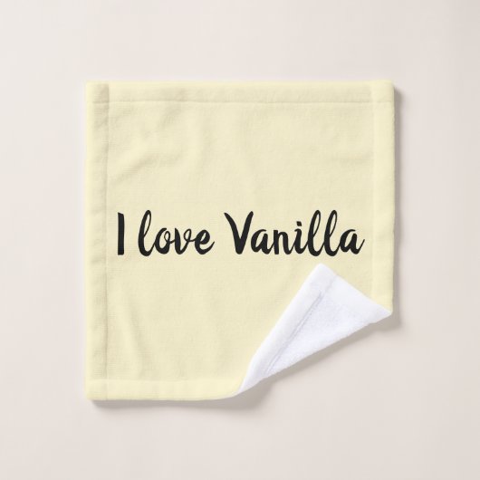 Ik hou van vanille chocolade aardbei ijs bad handdoek (Wasdoekje)