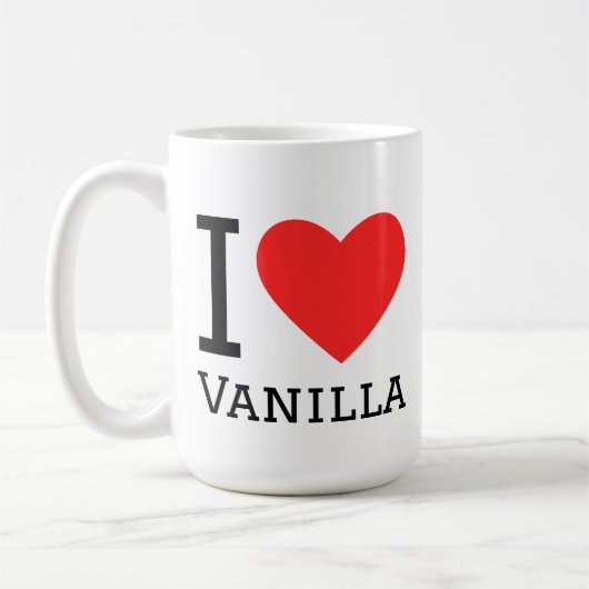 Ik hou van vanille koffiemok (Links)