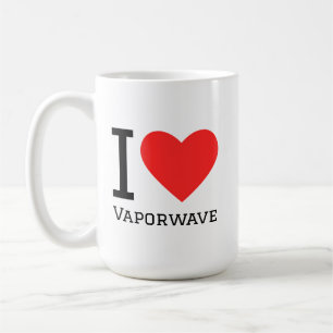 Ik hou van vaporwave koffiemok