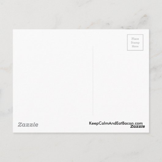 Ik hou van varken Butts Funny Pork Butt Roast Briefkaart (Achterkant)