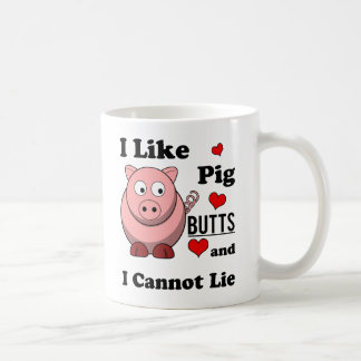 Ik hou van varken Butts Funny Pork Butt Roast Koffiemok