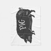 Ik hou van varken en ik kan niet liegen fleece deken (Voorkant)