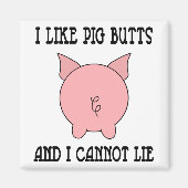 Ik hou van varken en ik kan niet liegen magneet (Voorkant)