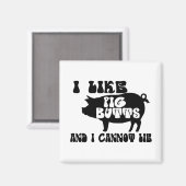 Ik hou van varken en ik kan niet liegen magneet (Voorkant / Achterkant)