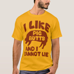 Ik hou van varken en ik kan niet liegen t-shirt