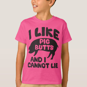 Ik hou van varken en ik kan niet liegen t-shirt