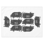 Ik hou van varken en ik kan niet liegen tafelkleed (Voorkant (Horizontaal))