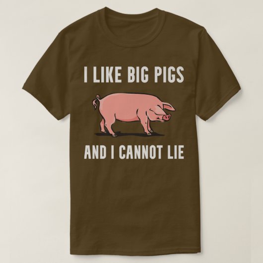 Ik hou van Varkens Funny Pig Lover Pig Owner Boerd T-shirt (Design voorkant)