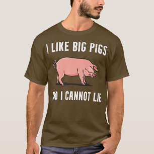Ik hou van Varkens Funny Pig Lover Pig Owner Boerd T-shirt