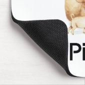 Ik hou van varkens Mousepad Muismat (Hoek)