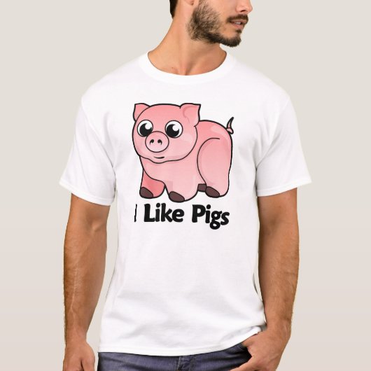 Ik hou van varkens t-shirt (Voorkant)