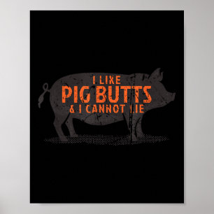 Ik hou van varkensbillen & amp; Ik kan niet liegen Poster