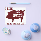 Ik hou van Varkensknoppen en ik kan geen BBQ-bacon Flyer (Enkel)