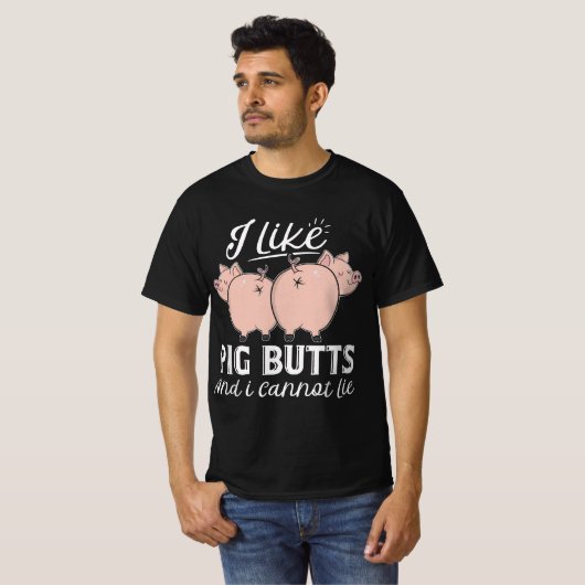 Ik hou van varkenskontjes en ik kan niet liegen Sc T-shirt (Voorkant volledig)