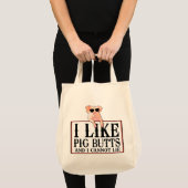 Ik hou van Varkensvlekken Bacon en alles Tote Bag (Voorkant (product))