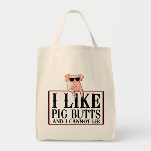 Ik hou van Varkensvlekken Bacon en alles Tote Bag (Voorkant)