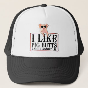 Ik hou van Varkensvlekken Bacon en alles Trucker Pet