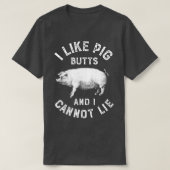 Ik hou van varkensvlekken BBQ Funny Pork Barbecue T-shirt (Design voorkant)