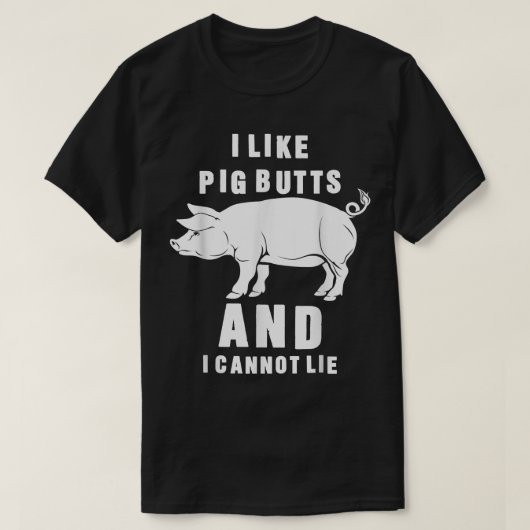 Ik hou van varkensvlekken en ik kan geen BBQ Seaso T-shirt (Design voorkant)