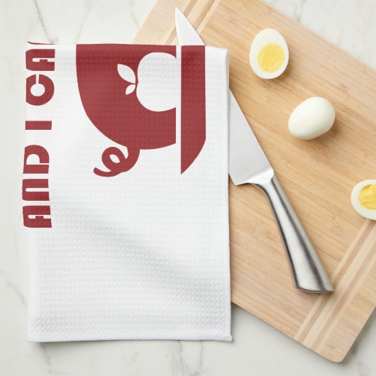 ik hou van varkensvlekken en ik kan niet liegen ,  theedoek (Quarter Fold)