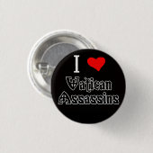 Ik hou van VaticaanAssassins Ronde Button 3,2 Cm (Voorkant /achterkant)