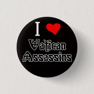 Ik hou van VaticaanAssassins Ronde Button 3,2 Cm