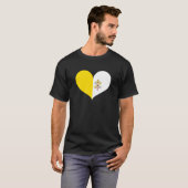 Ik hou van Vaticaanstad vlag T-shirt (Voorkant volledig)