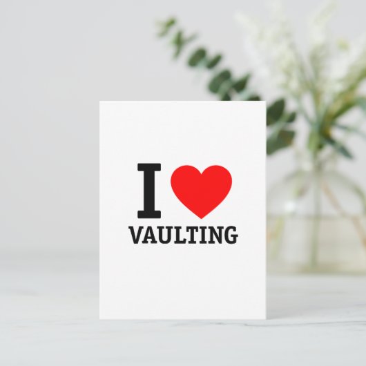 Ik hou van vaulten briefkaart (Staand voorkant)