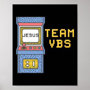 Ik hou van Vbs Video Game Vakantie Bijbel School R Poster