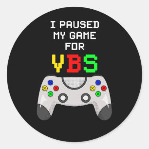 Ik hou van Vbs Videospel Vakantie Bijbel School Ga Ronde Sticker