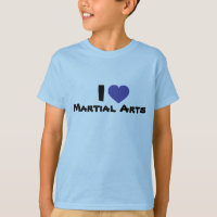 Ik hou van vechtsport blauw hart