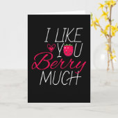 Ik hou van veel fruitframbozen kaart (Gele Bloem)